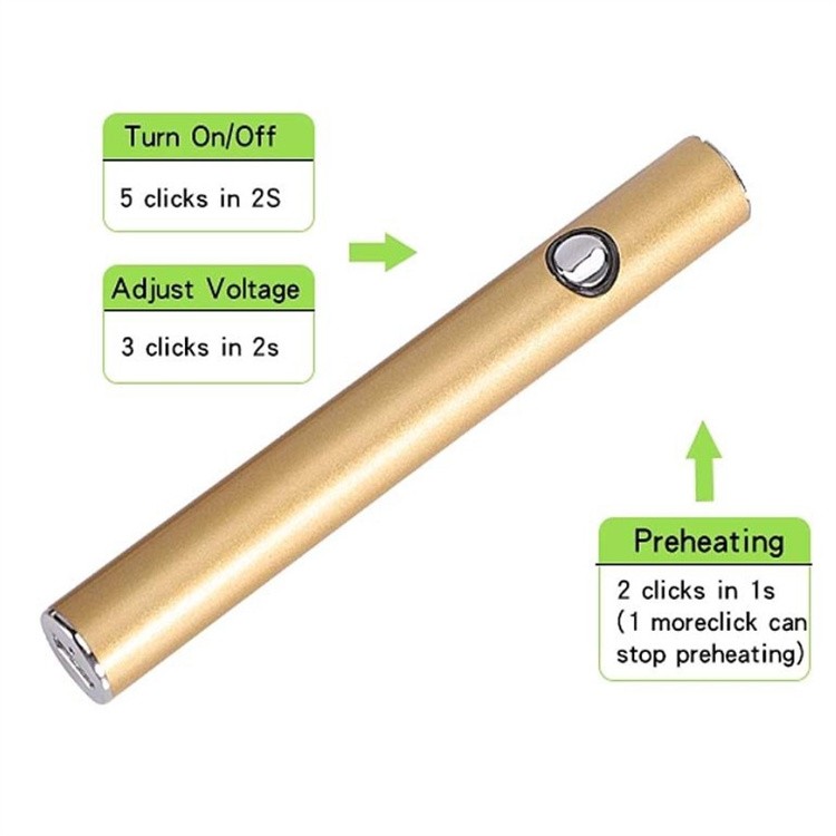 TOP sell high quality 100% orighinal CBD vape pen/vaporizer 650/1100mah with CBD charger vcan cbd battery