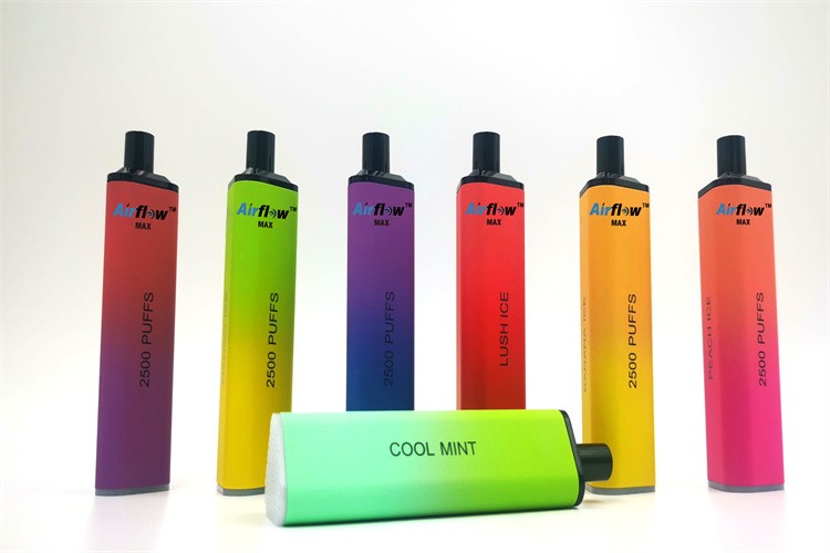 Fast Dilivery Airflow Disposable Vape 2500puffs 8ml 1100mAh Battery 