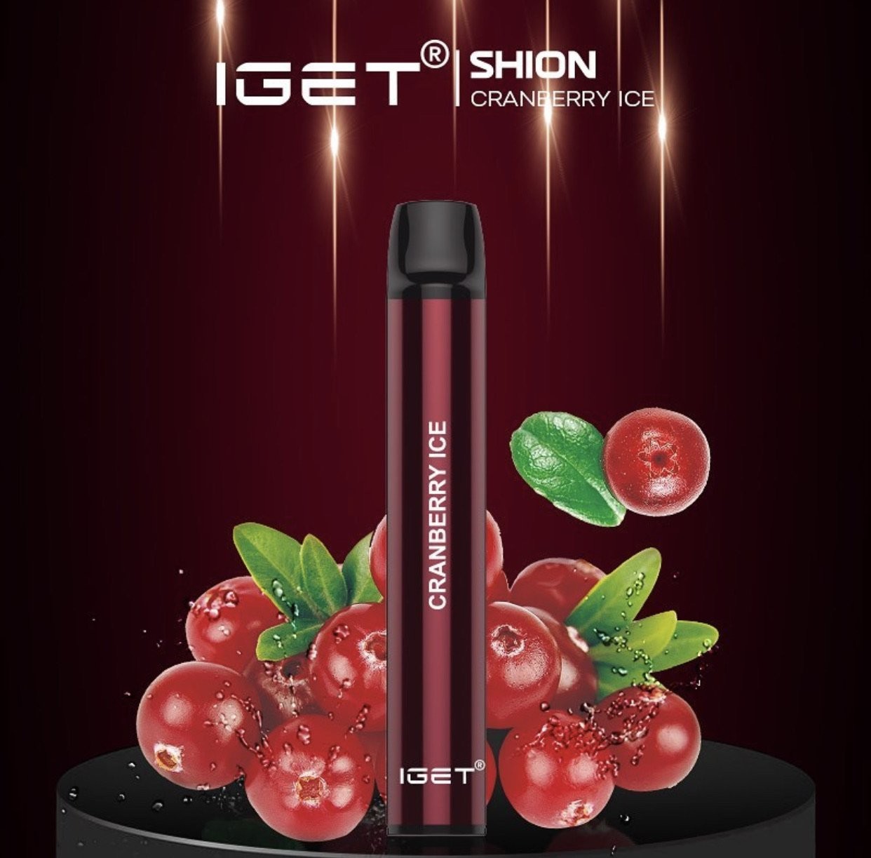 IGET SHION – CRANBERRY ICE – 600 PUFFS