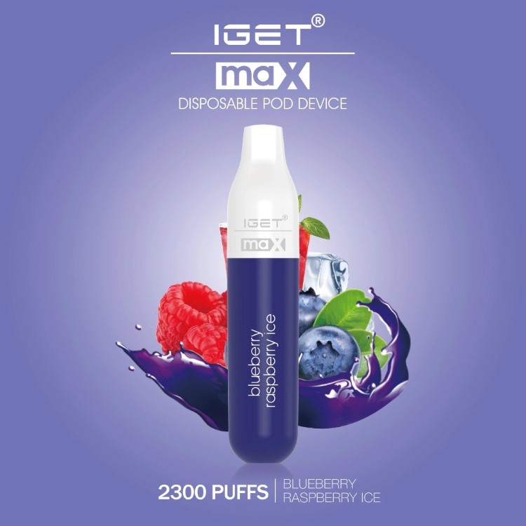  IGET MAX – BLUEBERRY RASPBERRY ICE – 2300 PUFFS