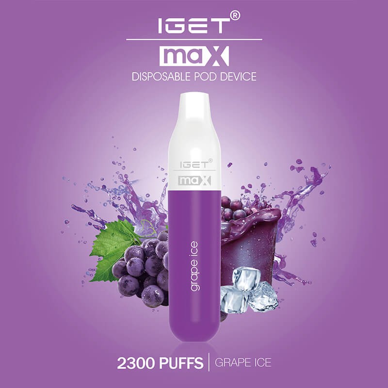  IGET MAX – GRAPE ICE – 2300 PUFFS