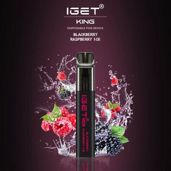 IGET KING – BLUEBERRY RASPBERRY ICE – 2600 PUFFS