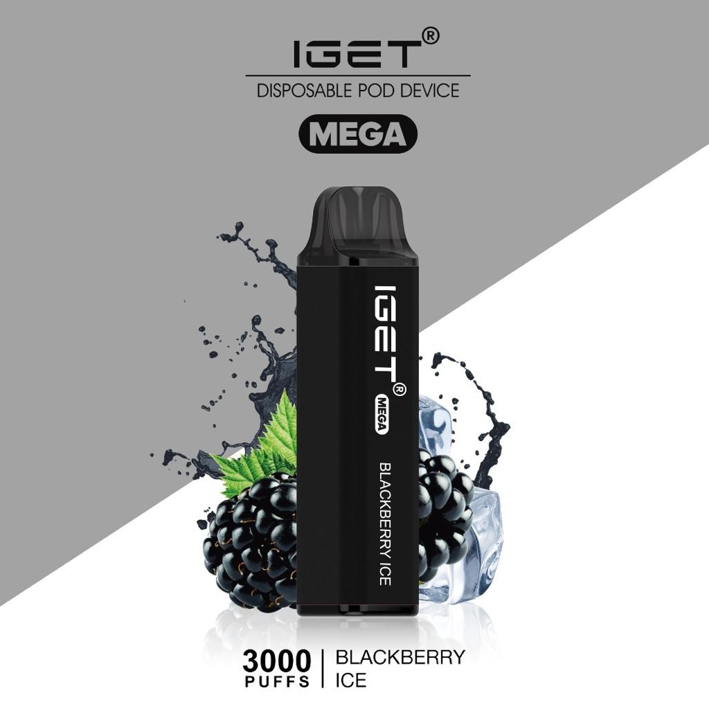 IGET MEGA – BLACKBERRY – 3000 PUFFS