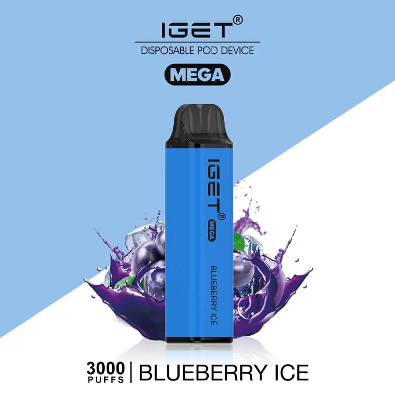 IGET MEGA – BLUEBERRY ICE – 3000 PUFFS