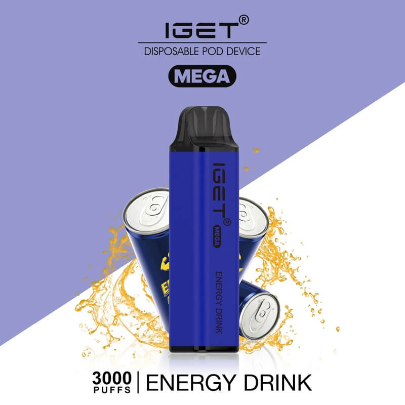  IGET MEGA – ENERGY DRINK – 3000 PUFFS
