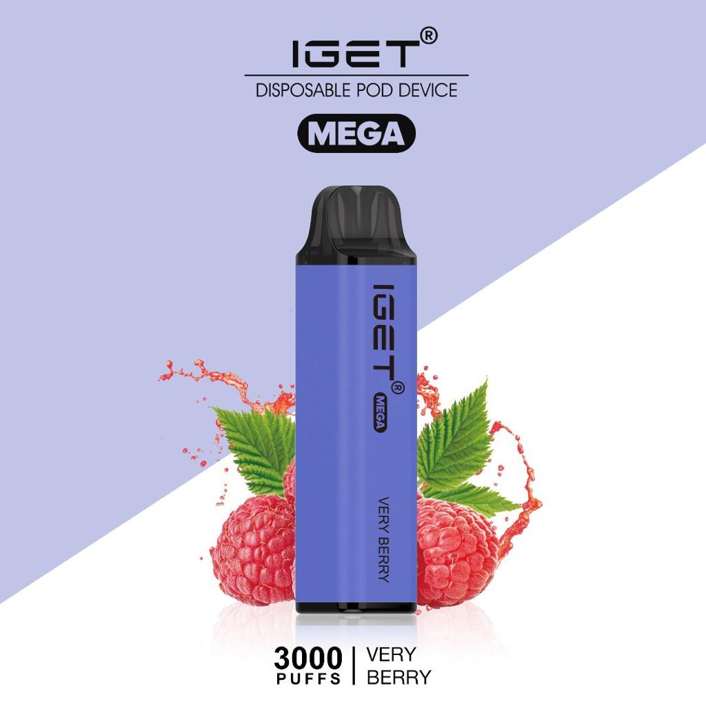 IGET MEGA – VERY BERRY – 3000 PUFFS