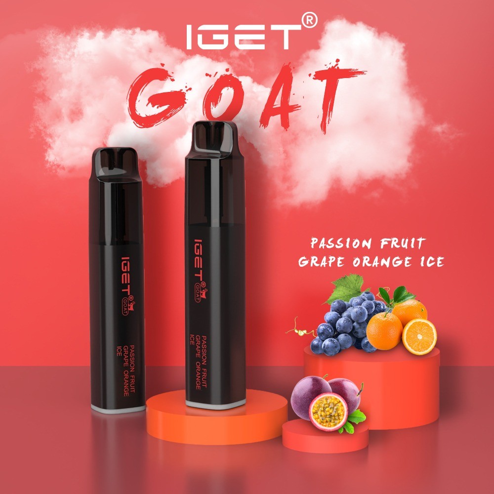 IGET GOAT – PASSION FRUIT GRAPE ORANGE ICE – 5000 PUFFS