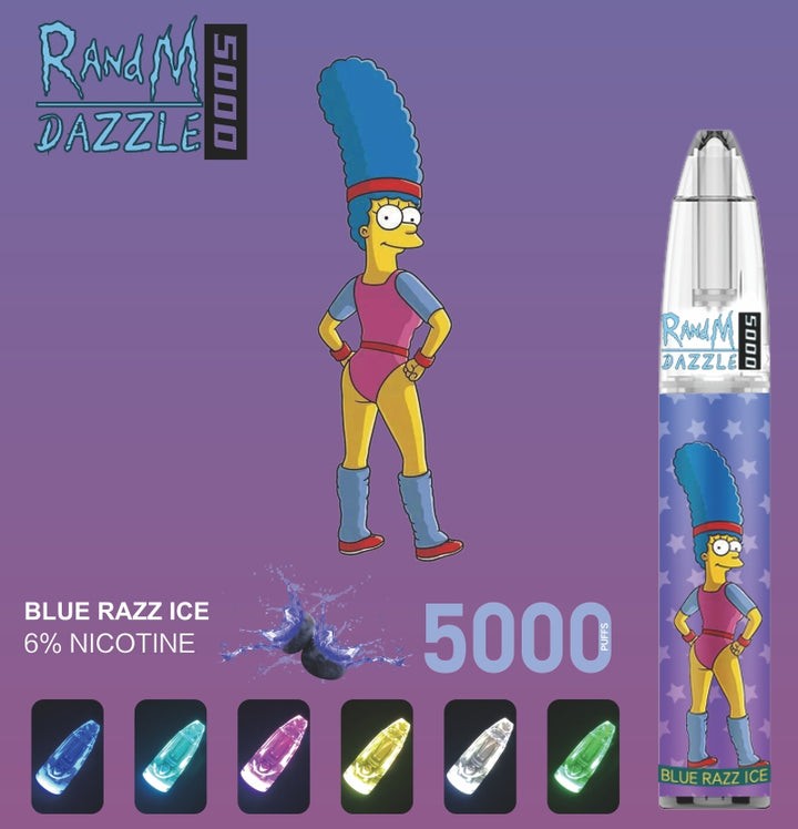 RandM Dazzle 5000 RGB Light Glowing Disposable Vape Pod Device Wholesale(5000 Puffs)