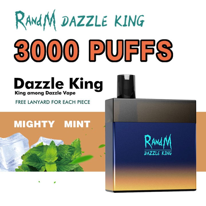 RandM Dazzle King Led Light Glowing Disposable Vape Pod Device Wholesale(3000 Puffs)