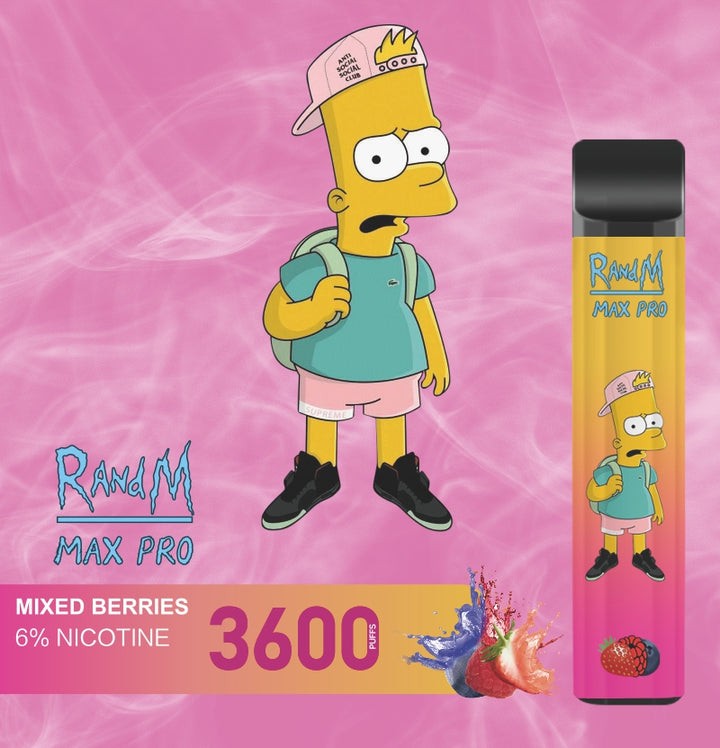 RandM Max Pro Cartoon Style Disposable Vape Pod Device Wholesale (3600 Puffs)